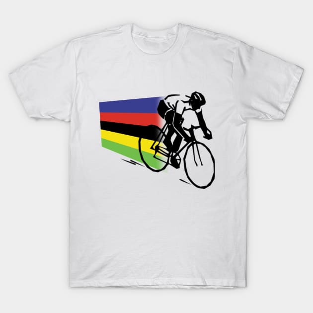 Rainbow Jersey Rider cycling